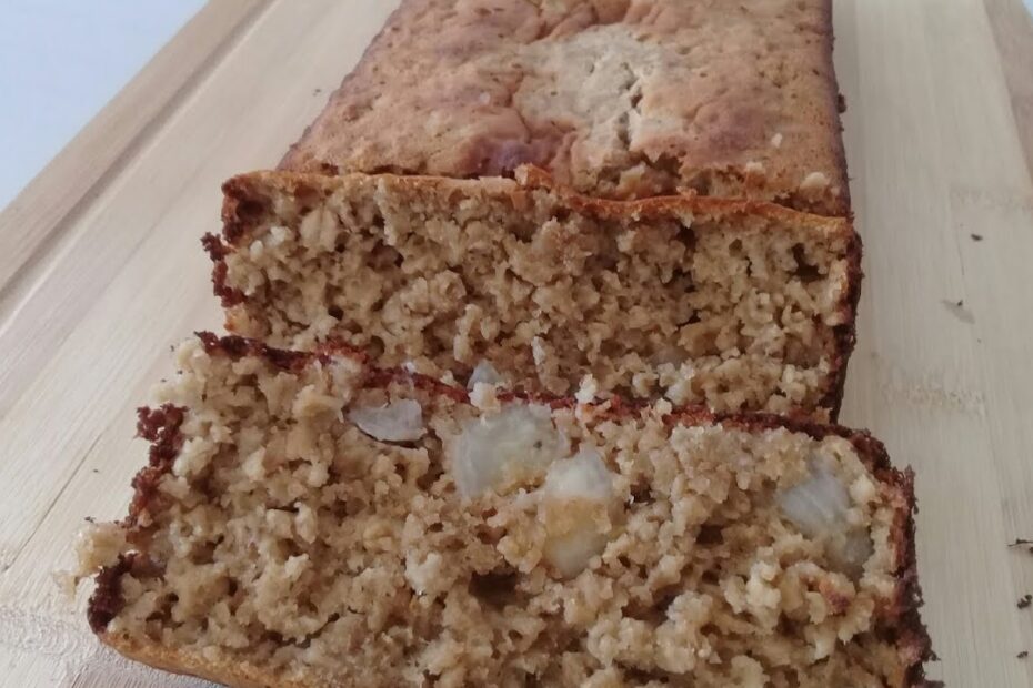 Bolo fit de banana com pasta de amendoim sem farinha bem delícia