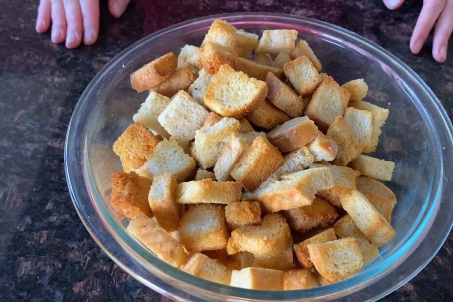 Croutons na AirFryer e que só leva 20 minutinhos; uma delícia