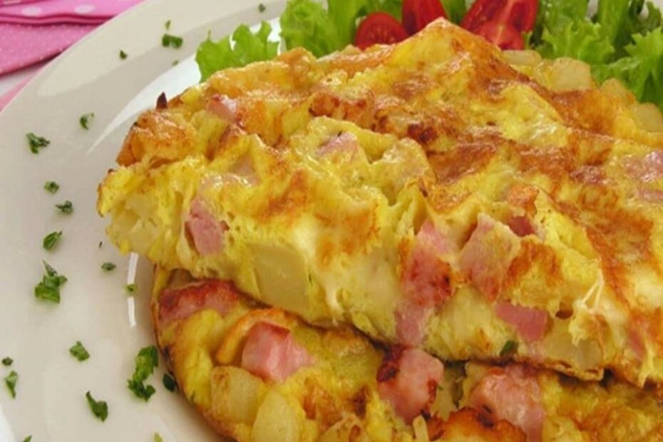 Fritada de batata com bacon ótima opção rápida para quem tá com fome