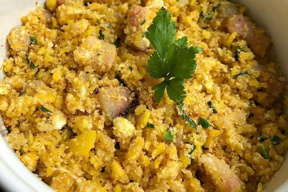 Receita de farofa de farinha de milho ótima demais