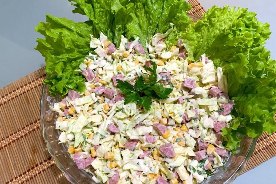 Salada primavera bem refrescante e ideal para servir com almoços