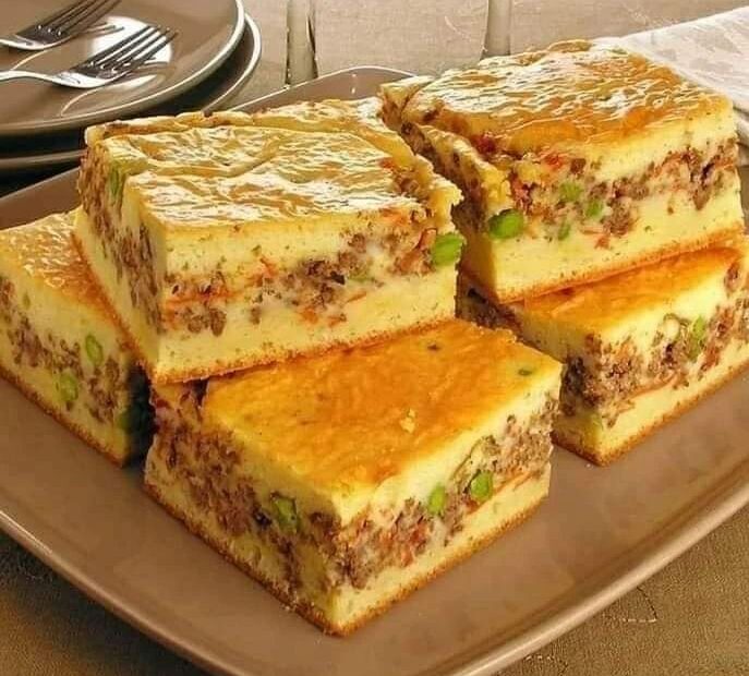 Torta de carne moída de liquidificador uma receita barata para servir no almoço da família