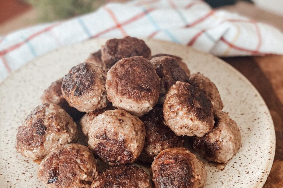 Bolinho de carne moída com trigo: ótimo!