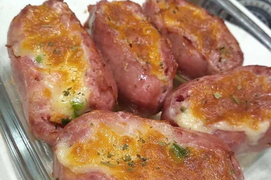 Churrasco de linguiça recheada com queijo