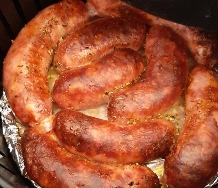 Linguiça de churrasco na airfryer para comer hoje