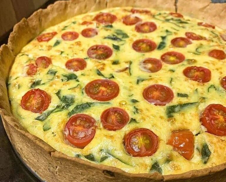 Quiche vegano fácil de fazer