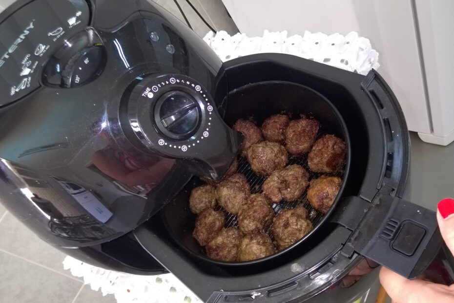 Receita de bolinho de carne moída na airfryer