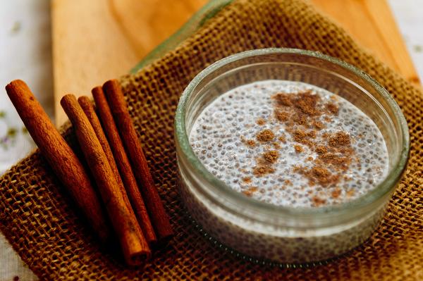 Pudim de chia com canela: receita base simples