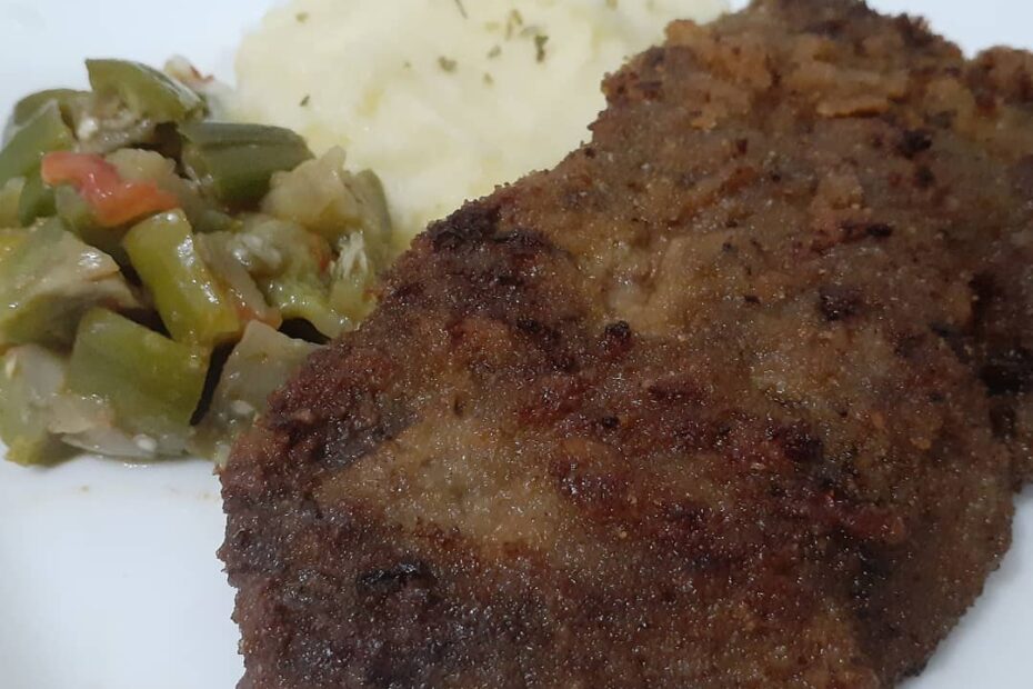 Bifes de fígado à milanesa que fica muito bom: FÁCIL