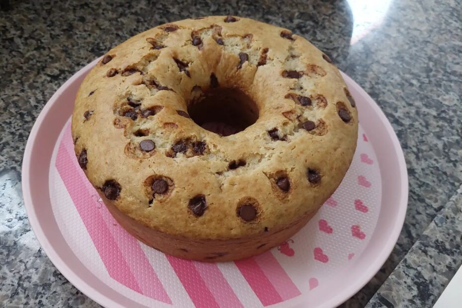 Receita de bolo com gotas de chocolate muito bom