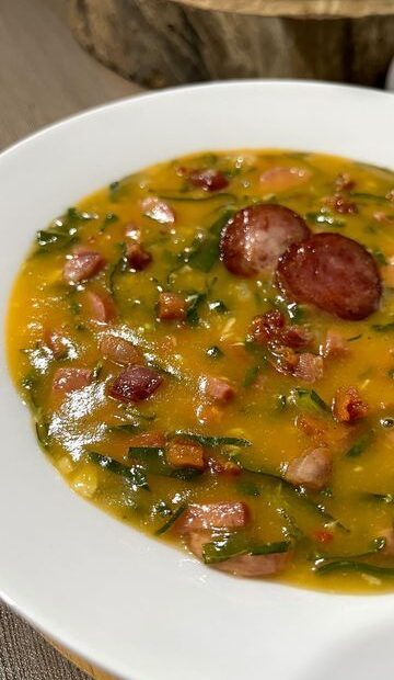 Receita de caldo verde com alho poró