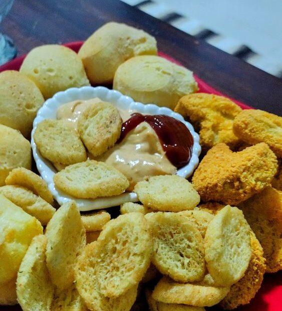 Nuggets com molho é uma delícia e rápido demais