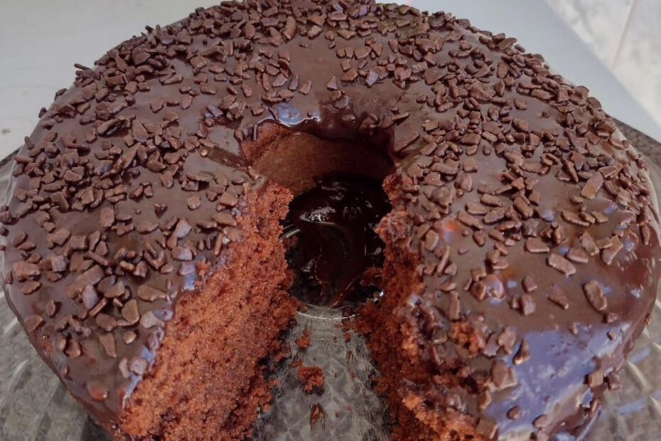 Receita de bolo de chocolate de Dia da Mulher: perfeito