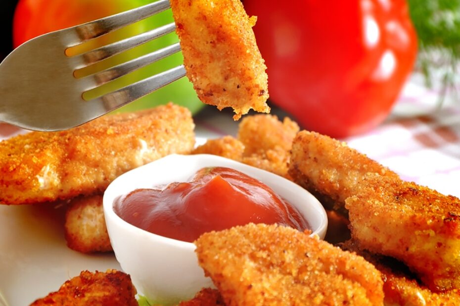 Receita de nuggets de frango com molho agridoce