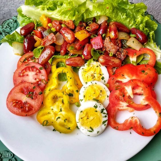 Salada de pimentão colorido para acompanhar tudo