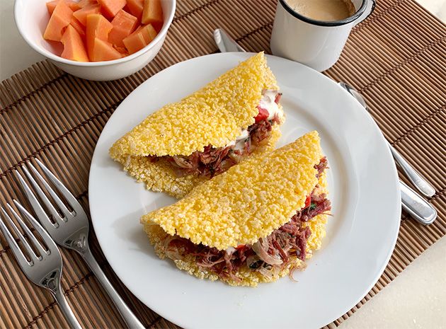 A tapioca de flocão é o café da manhã mais rápido do mundo