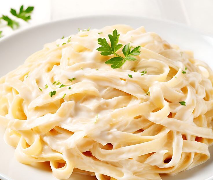 Molho branco para macarrão sem queijo ralado que encanta as titias