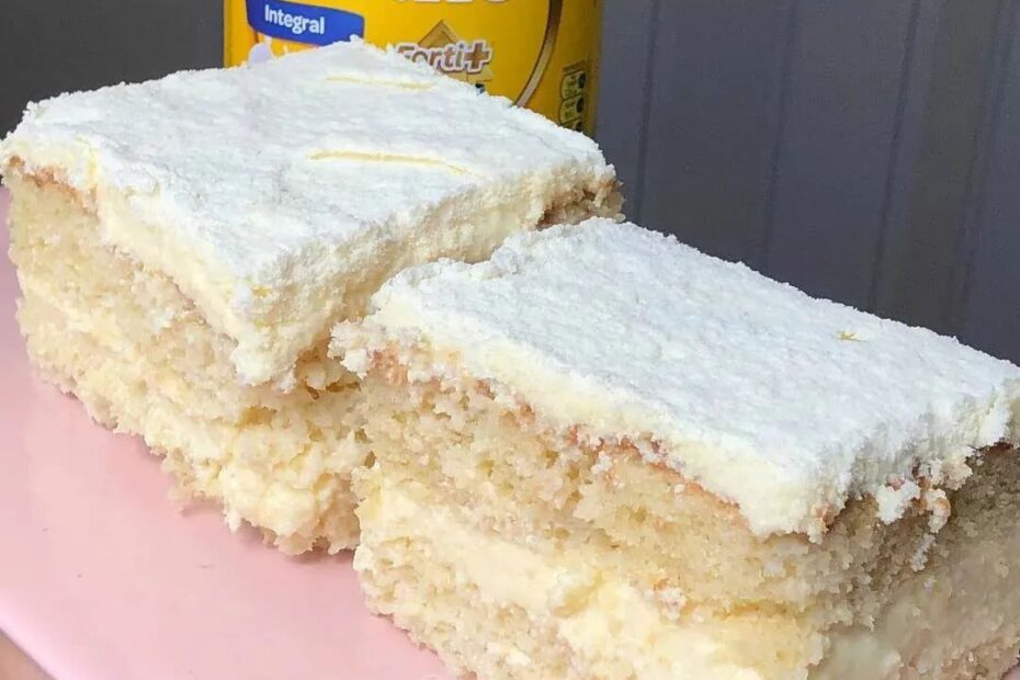 Receita de Bolo de leite em pó no liquidificador com a receita mais prática do mundo